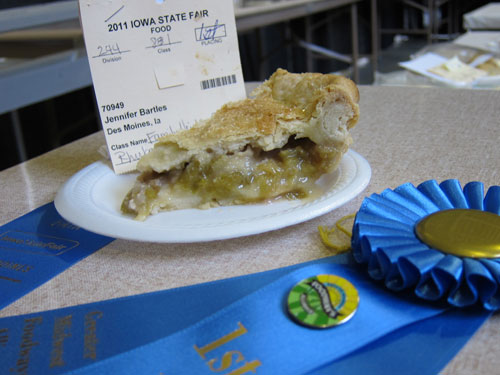 !st Prize Rhubarb Pie