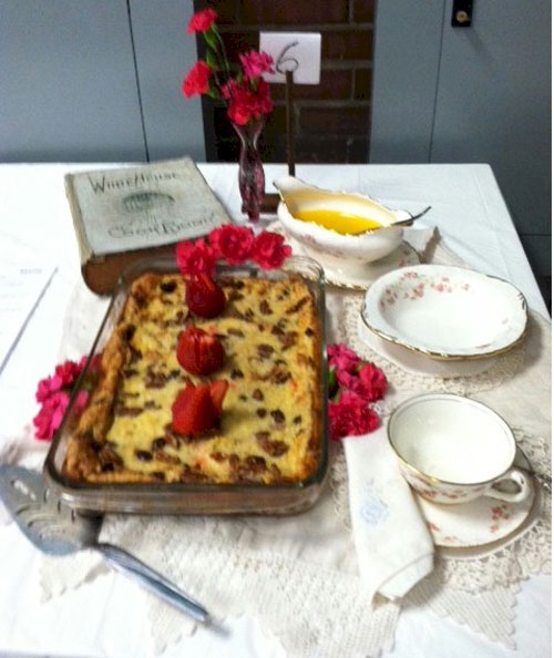 Second place: Bread pudding