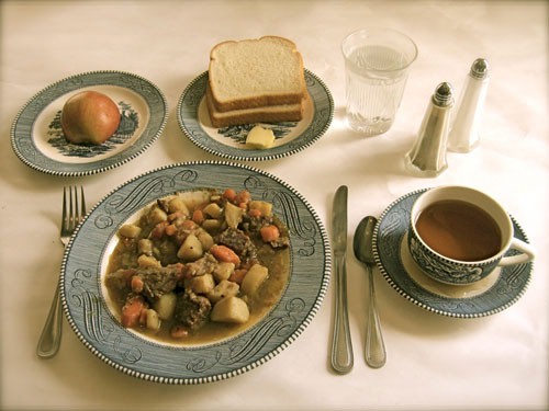 8-cent Relief Dinner circa 1938