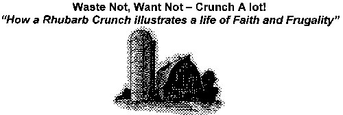 Waste Not, Want Not - Crunch A lot! 