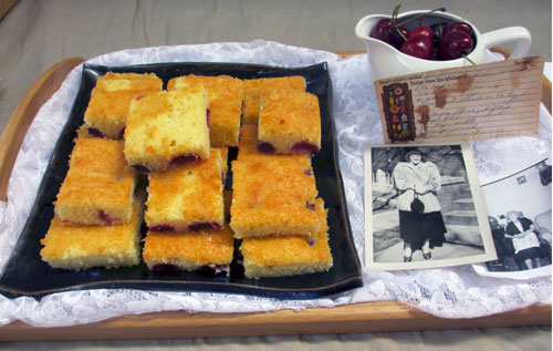 cherry recipe card cherries 