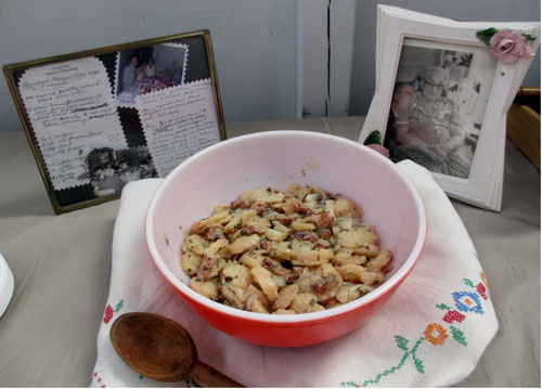 German potato salad handwritten recipe picture grandma