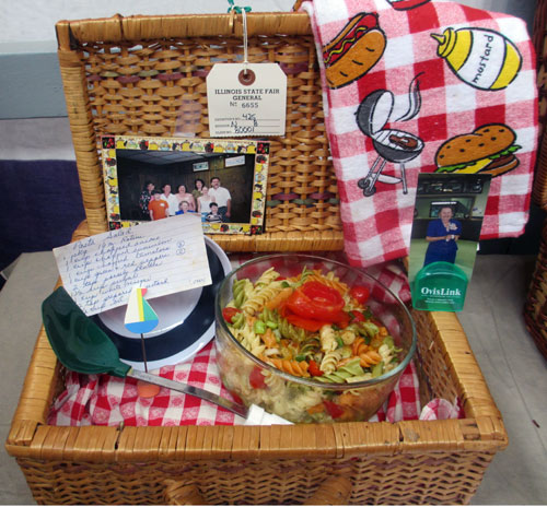 pasta salad picnic basket towel illinois state fair greater midwest foodways alliance