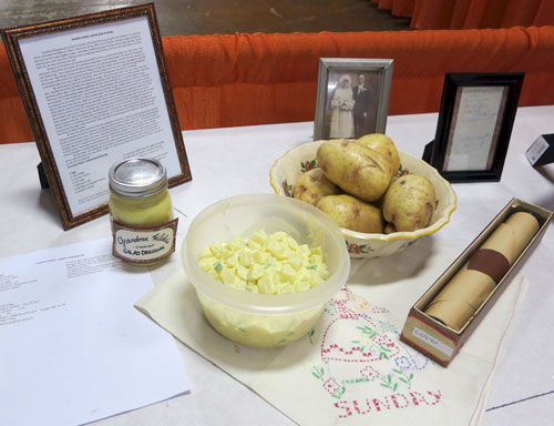 potatoes salad dressing wedding picture