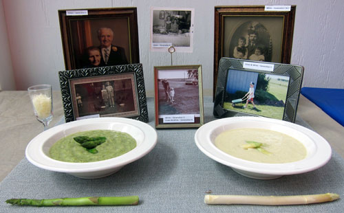 White Green Asparagus soup first place Illinois State Fair framed photos